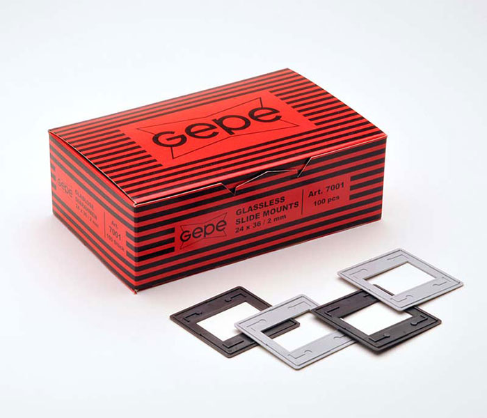 GePe Glassless Slide Mounts (100) Digital and filmbased photographic